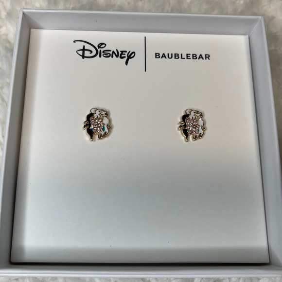 Disney Baublebar Cruella De Vil Stud Earrings NEW Disney Villain 101 Dalmatians - Picture 9 of 9
